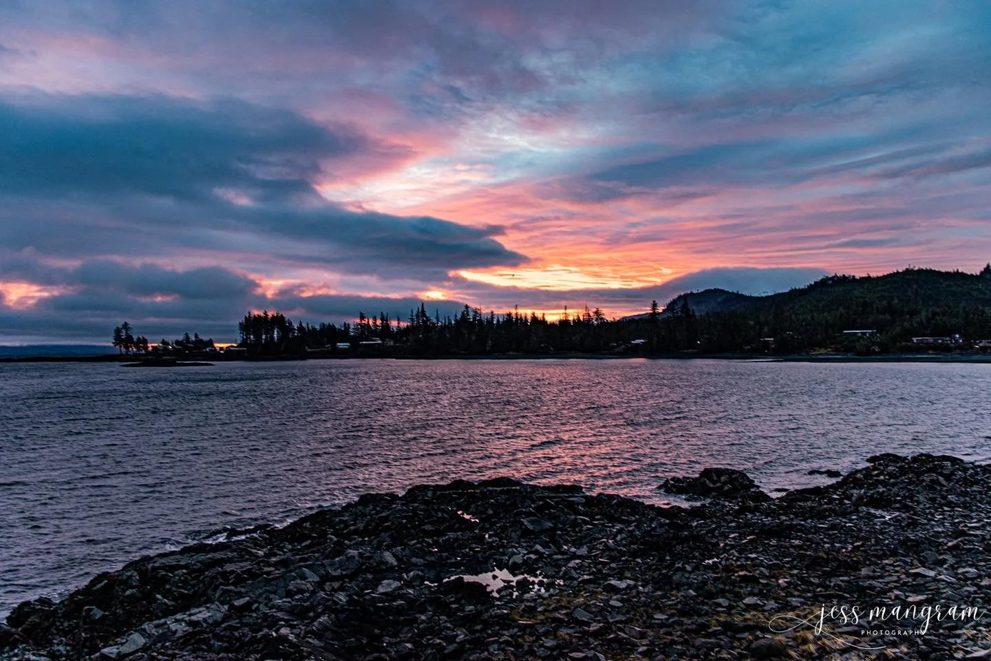 Sunrise in Coffman Cove, Alaska. 🥰
