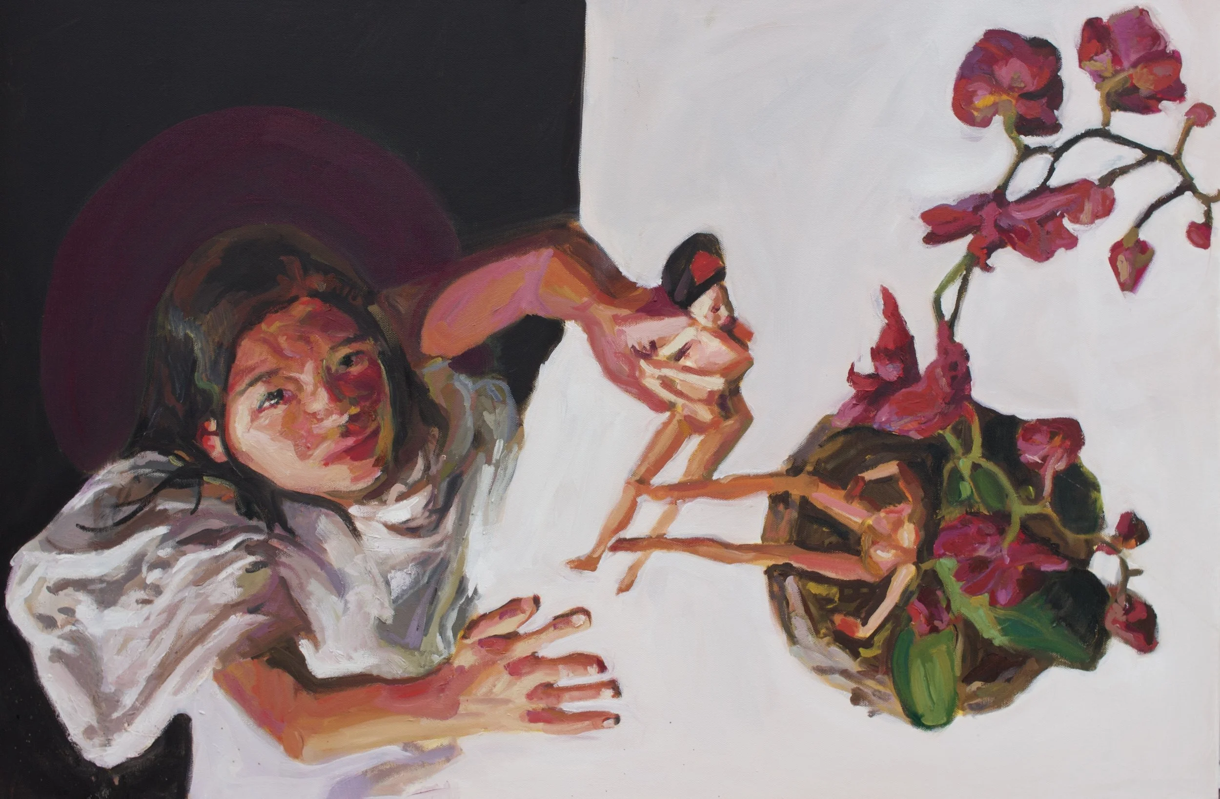 Growth, 2023, oil on canvas, 24x36"