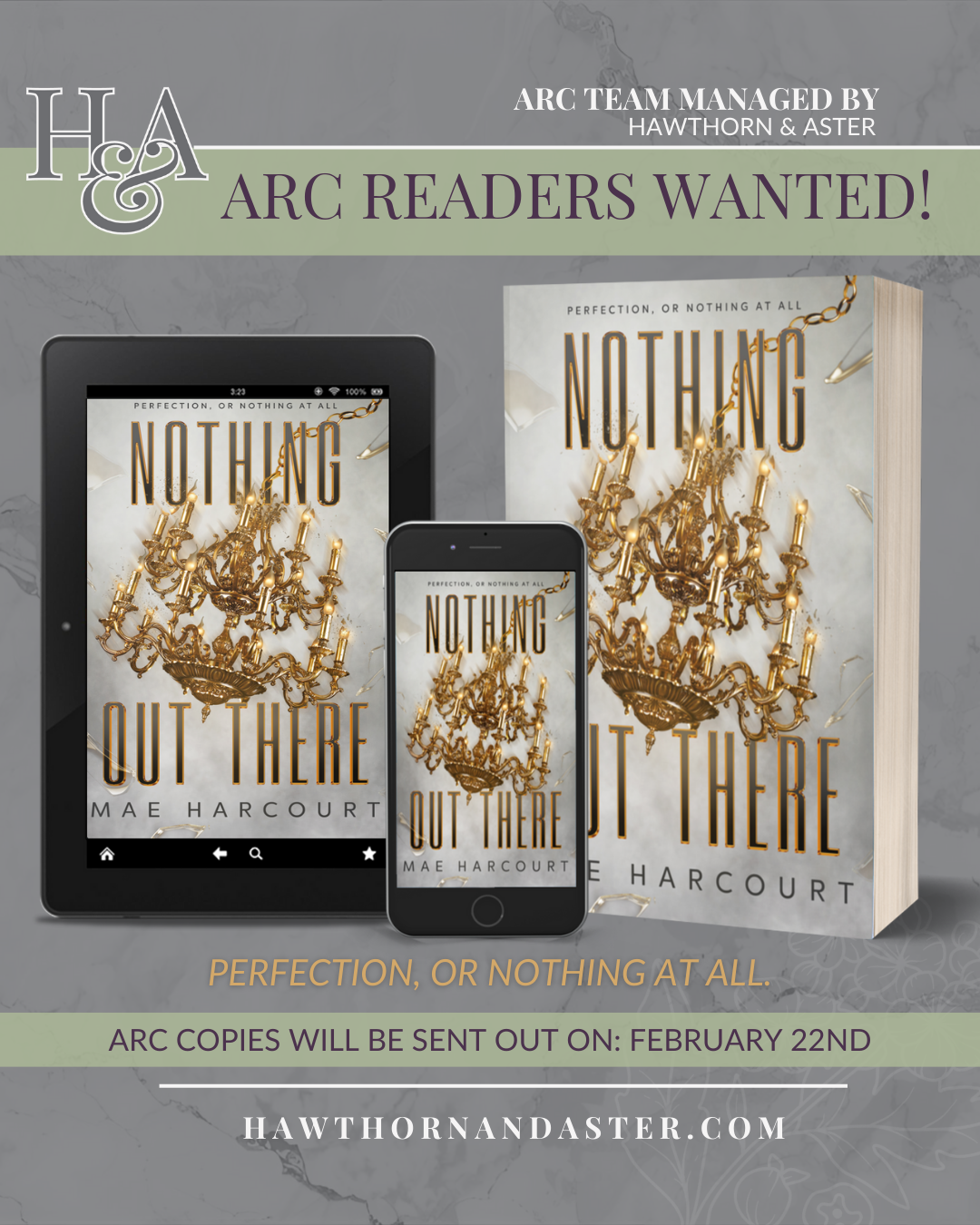 Nothing Out There, a debut dystopian young adult romance by Mae Harcourt
