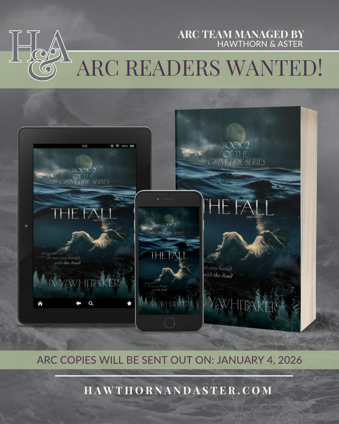 Join Ivy Whitaker's ARC Team for The Fall, Book 2 of Grim Tide