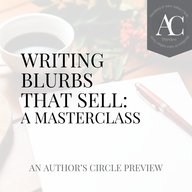 Writing Blurbs That Sell: A Masterclass