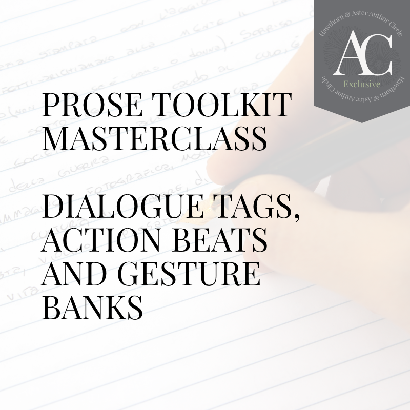 Dialogue Tags, Action Beats &amp; Gesture Banks: A Prose Toolkit for Fiction Writers