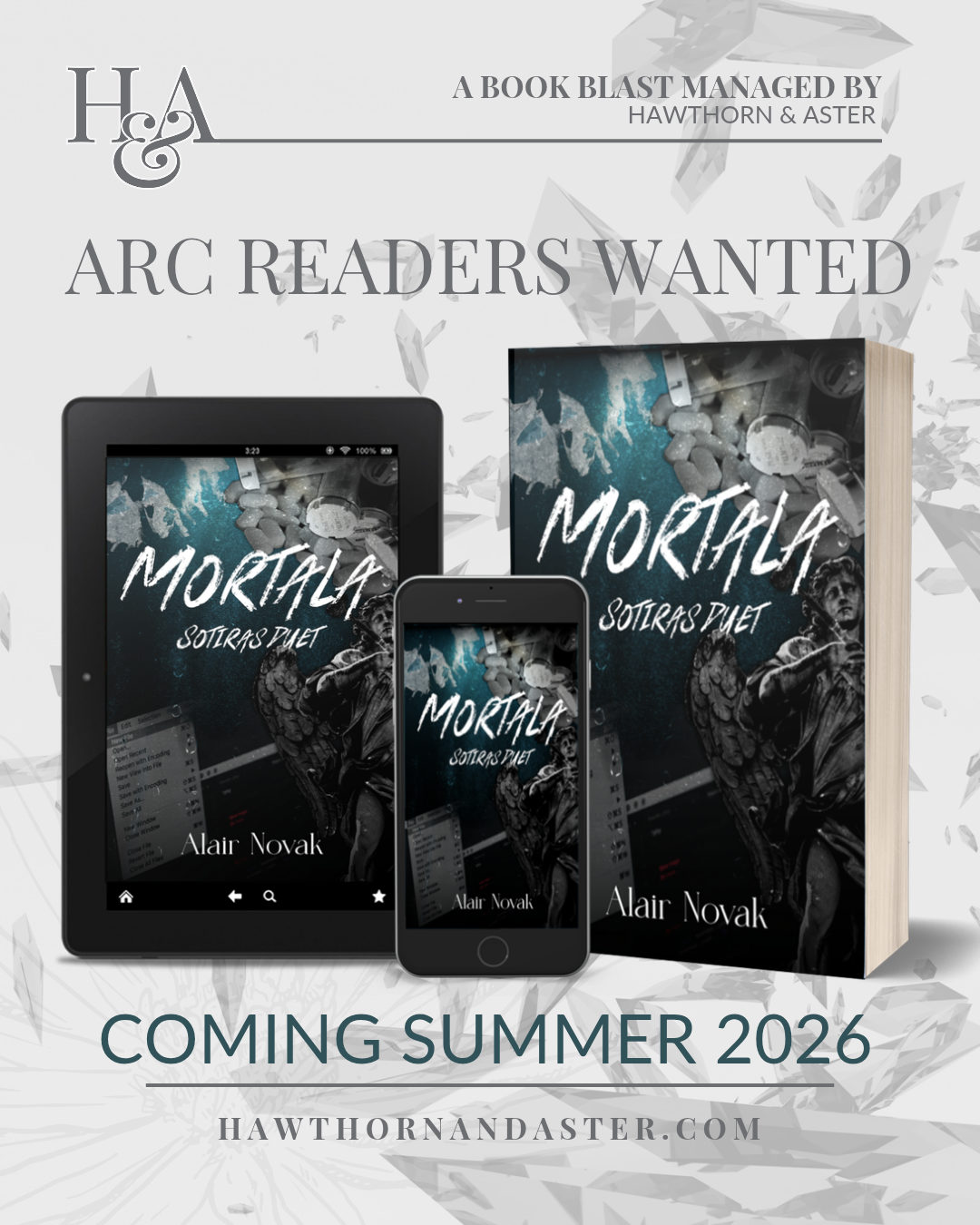 ARC Readers Wanted for Alair Novak's upcoming release, Mortala