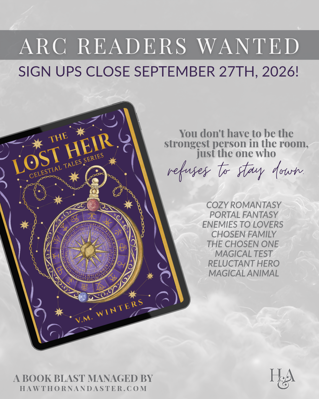 ARC Readers wanted for The Lost Heir by V.M. Winters