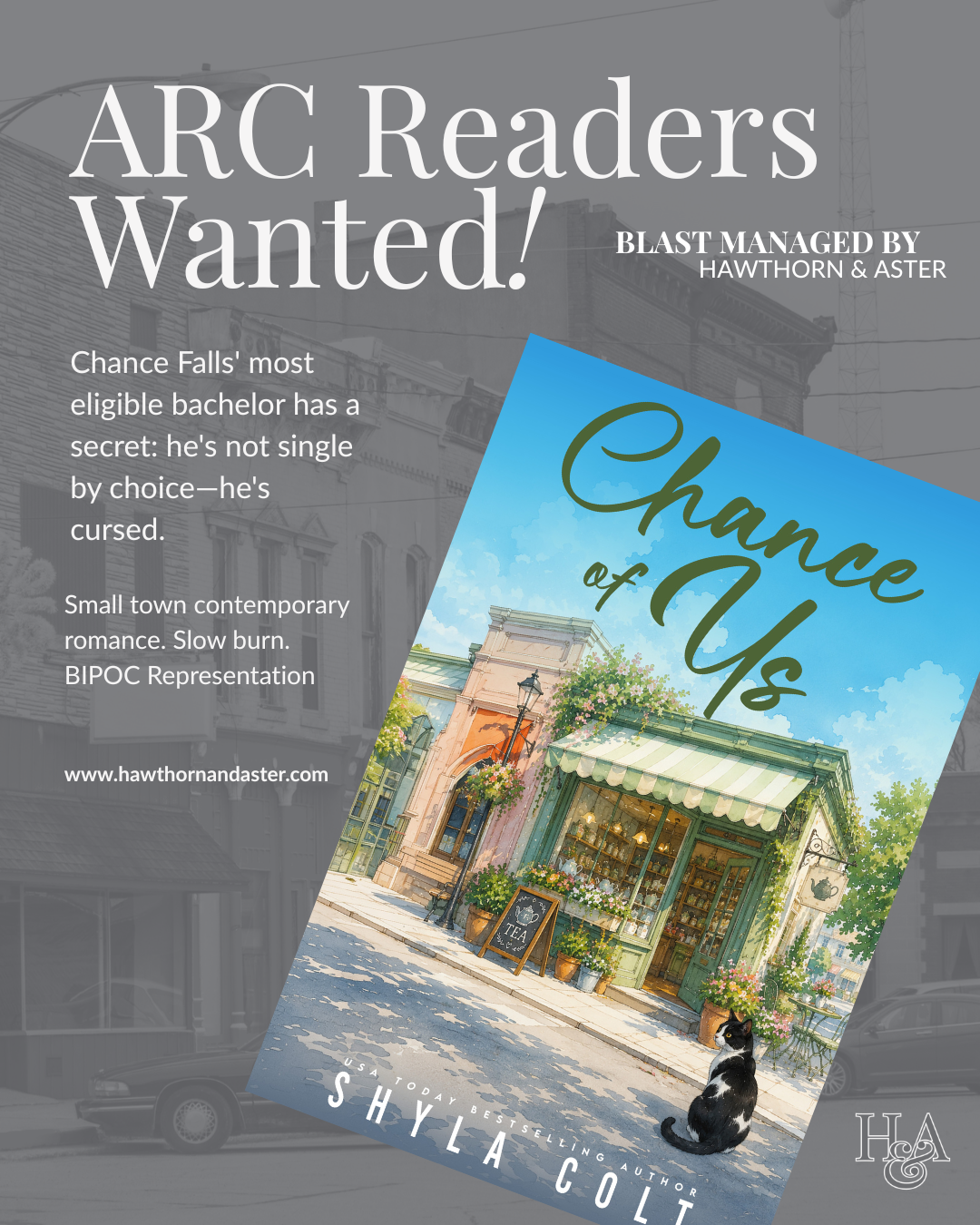 Chance of Us Weeklong Blast Graphics and Captions for Hawthorn & Aster Influencers