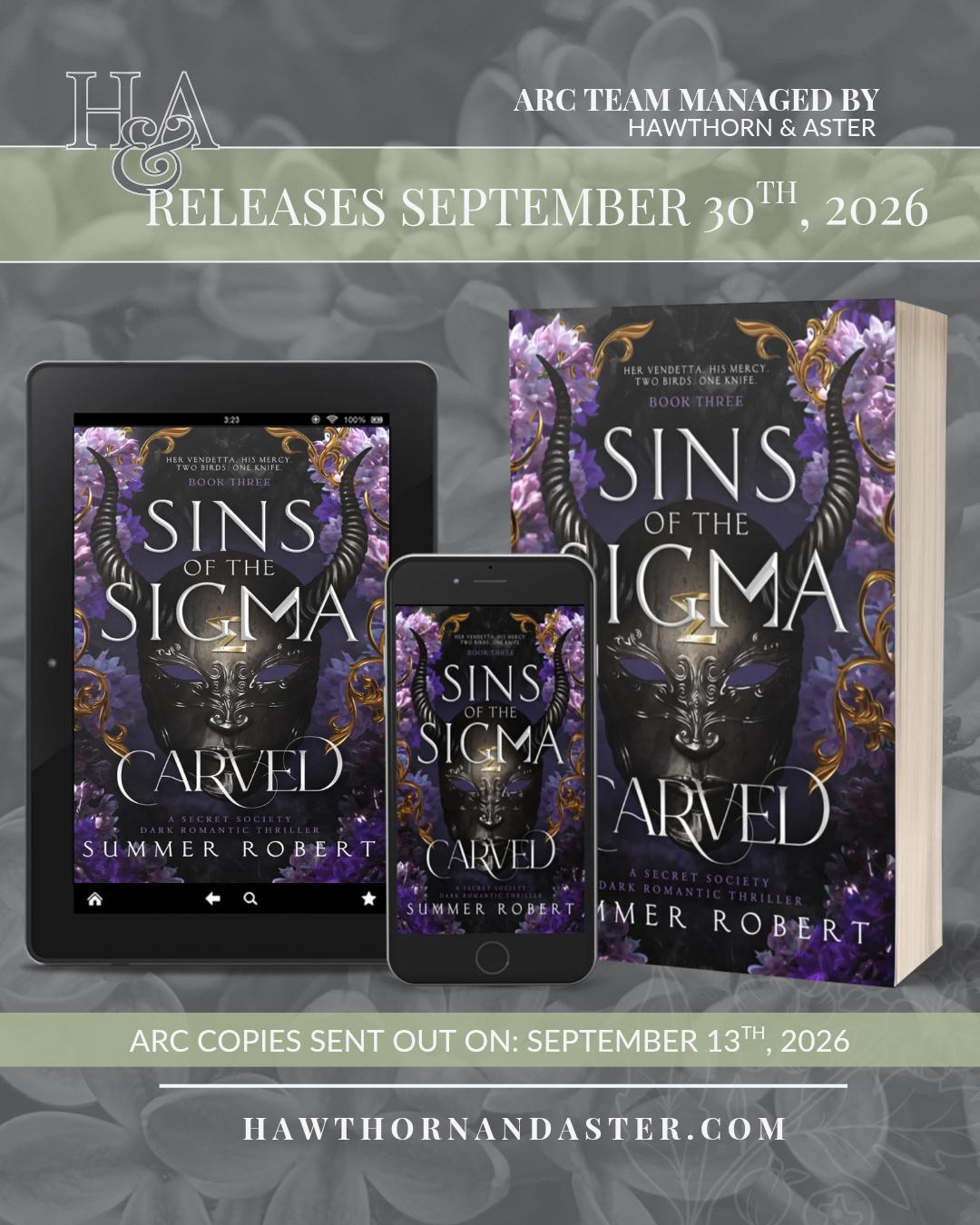 Get Your Copy of Sins of the Sigma, Carved
