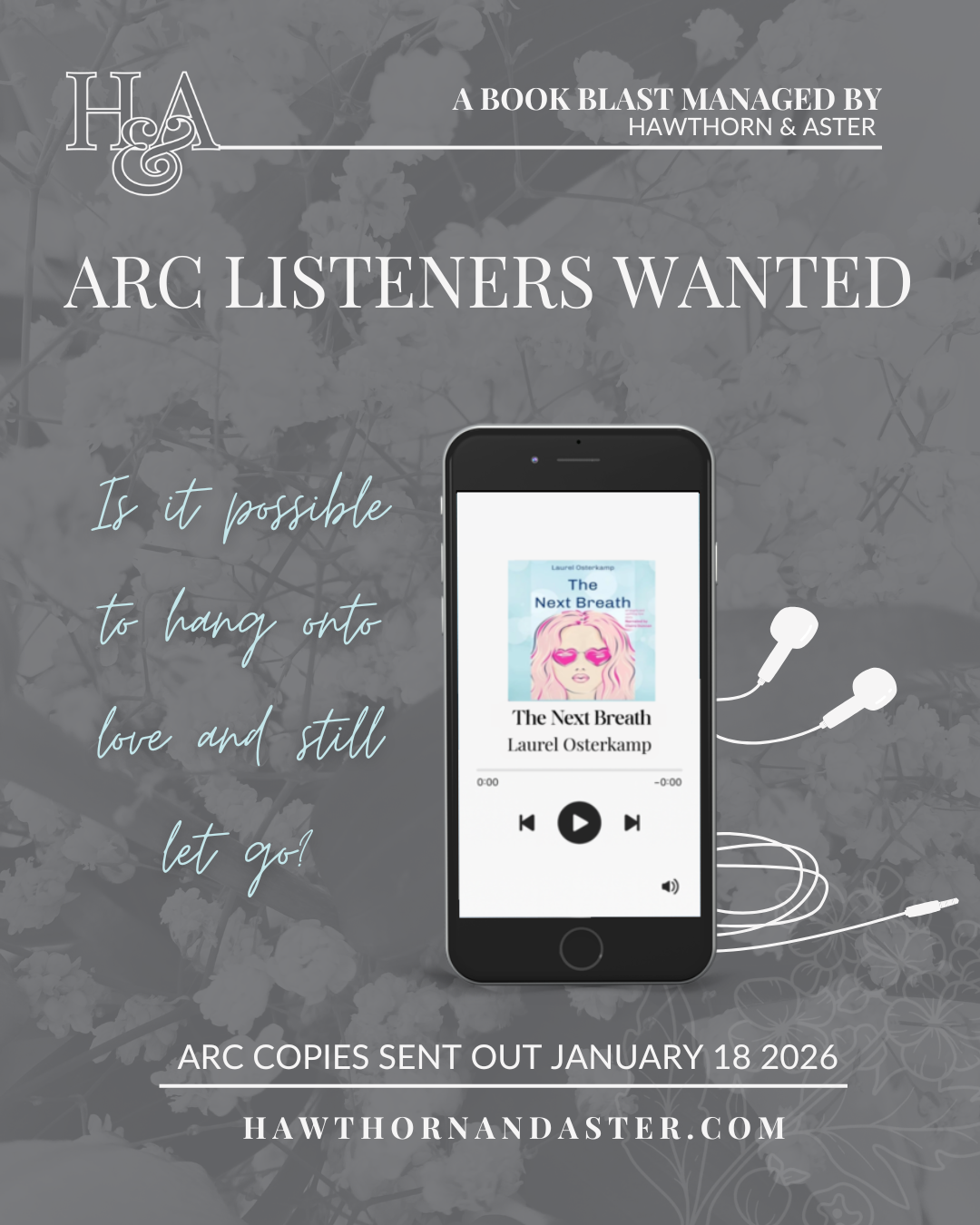 ARC Listeners Wanted for The Next Breath by Laurel Osterkamp!