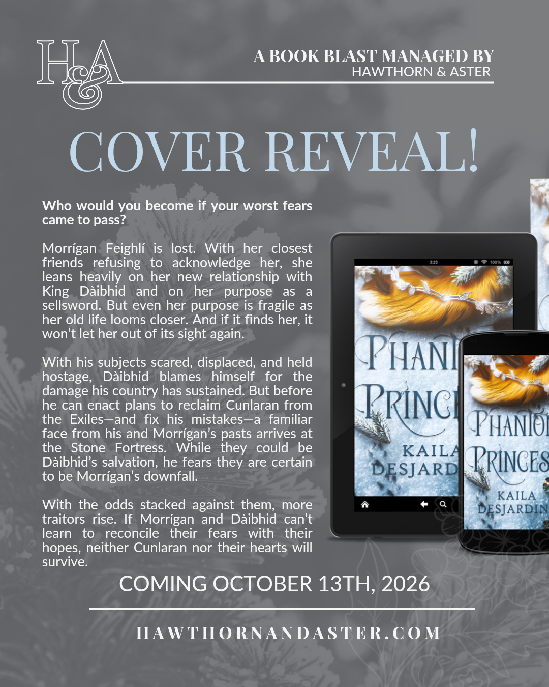 Cover reveal for Kaila Desjardin's Phantom Princess