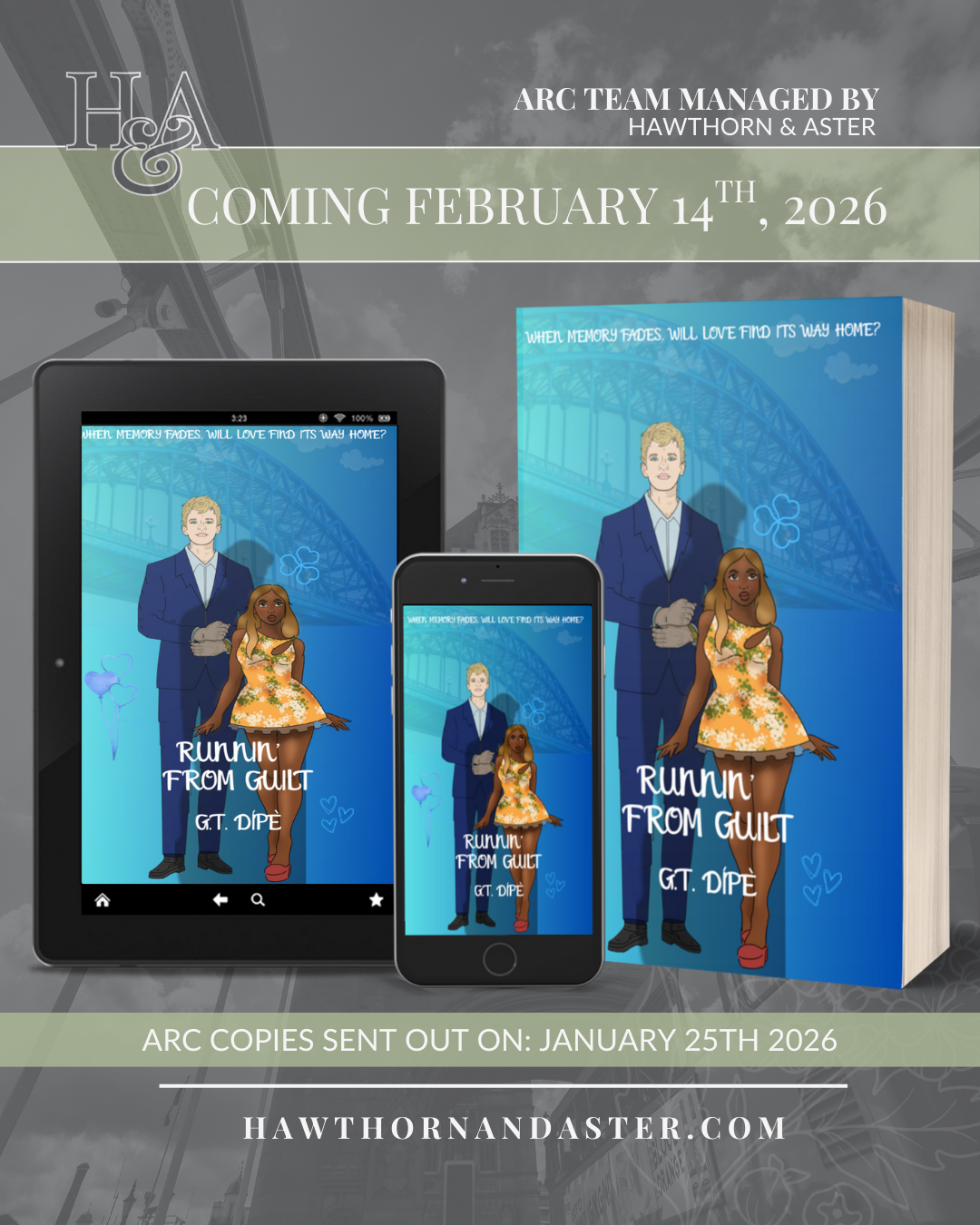 Runnin' From Guilt: An Amnesia Romance by G.T. Dipe, Releases February 14th, 2026