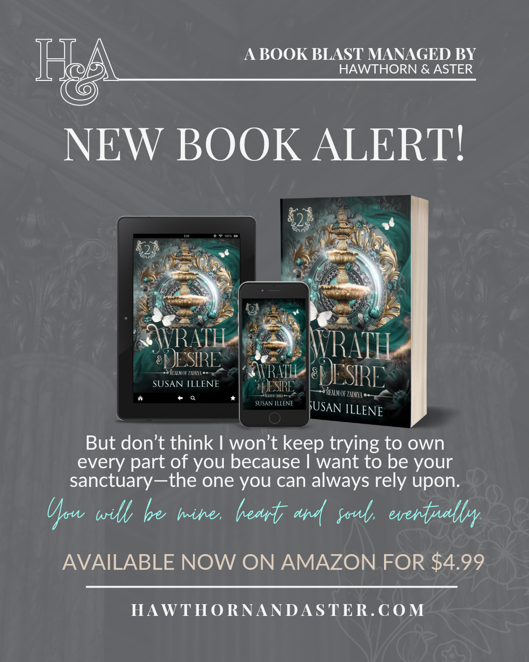 Wrath & Desire by Susan Illene, Book 2 of Realm of Zadrya