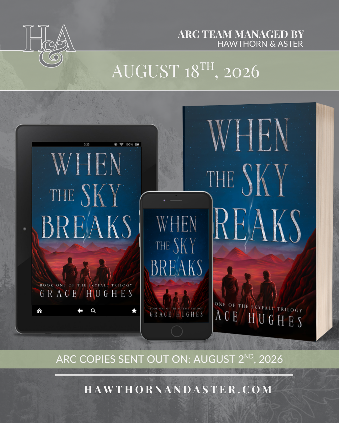 When the Sky Breaks by Grace Hughes, Book #1 of the Skyfall Series, ARC Readers Wanted