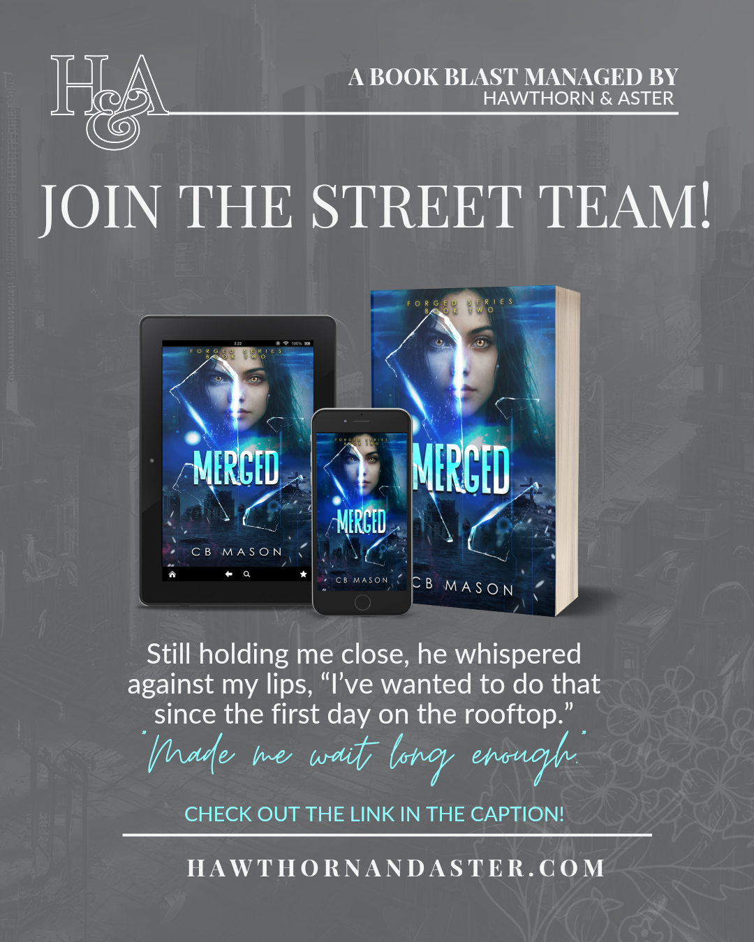 Young Adult Dystopian Romance by C.B. Mason, Merged, Looking for Street Team Members