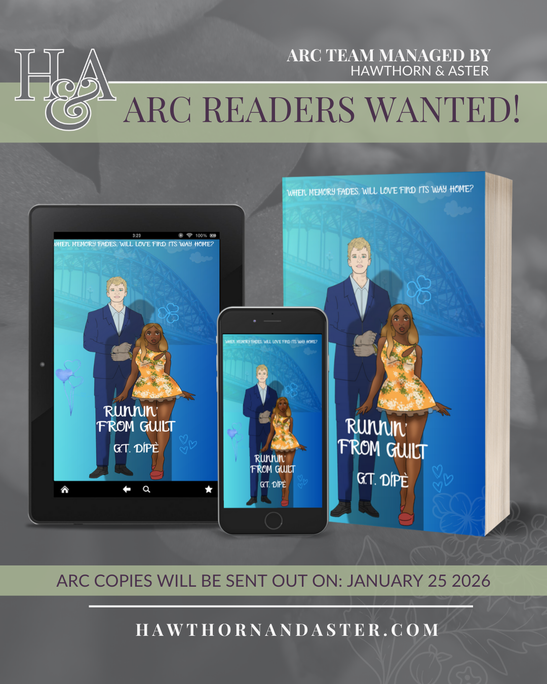 ARC Readers Wanted for G.T. Dipe's, Runnin' From Guilt