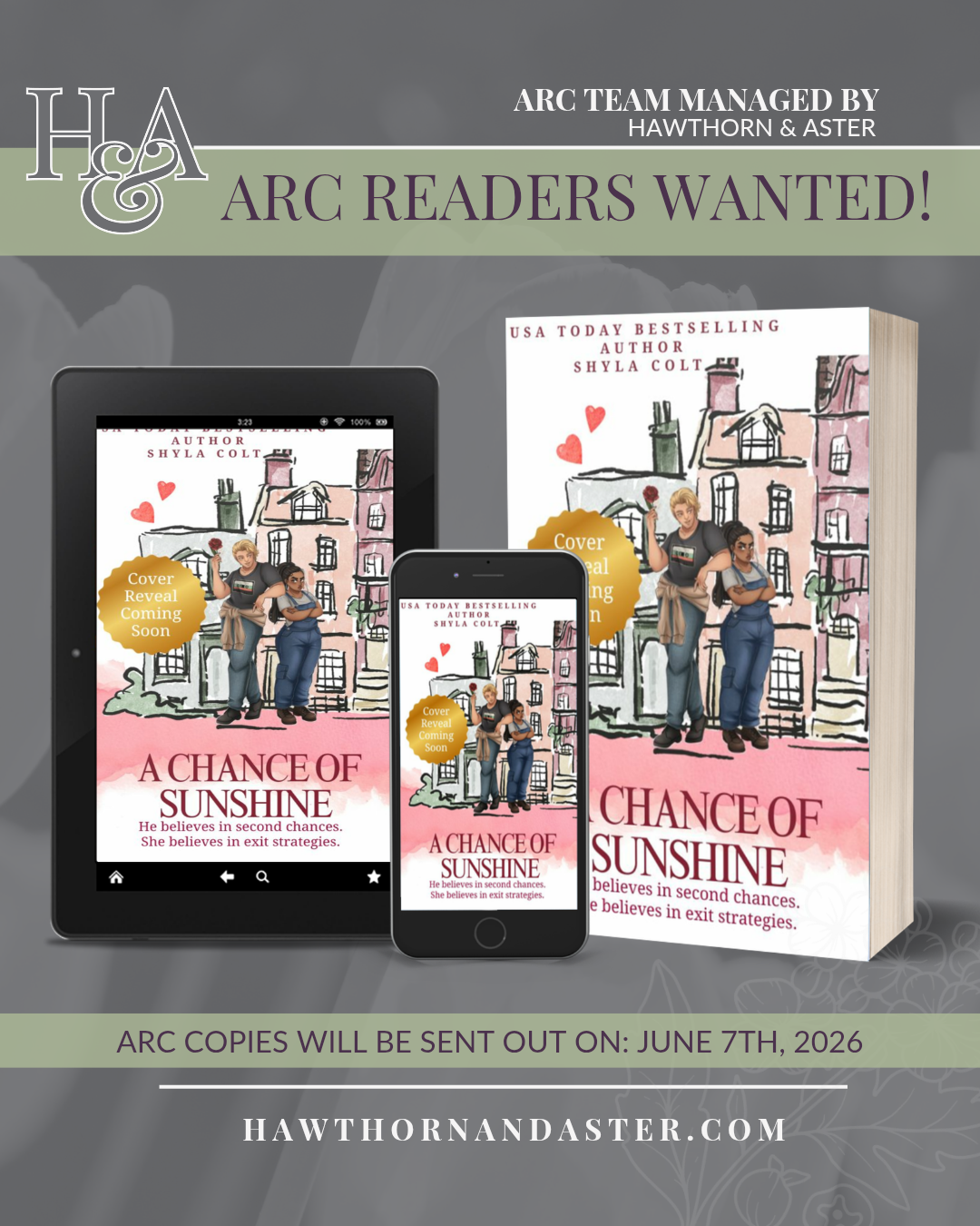 Join the ARC Team for A Chance of Sunshine by Shyla Colt, USA Today's Bestselling Author