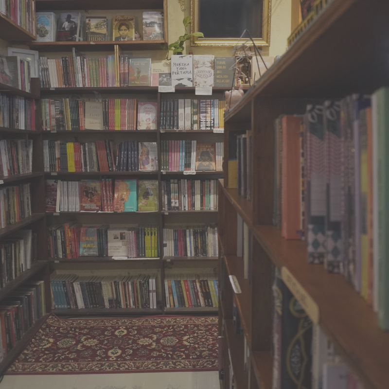 Hawthorn & Aster Influencer Store : A book shelf in a book store