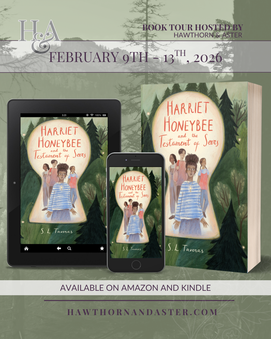 Harriet Honeybee and the Testament of Seers by S.L. Taveras, Book Tour!