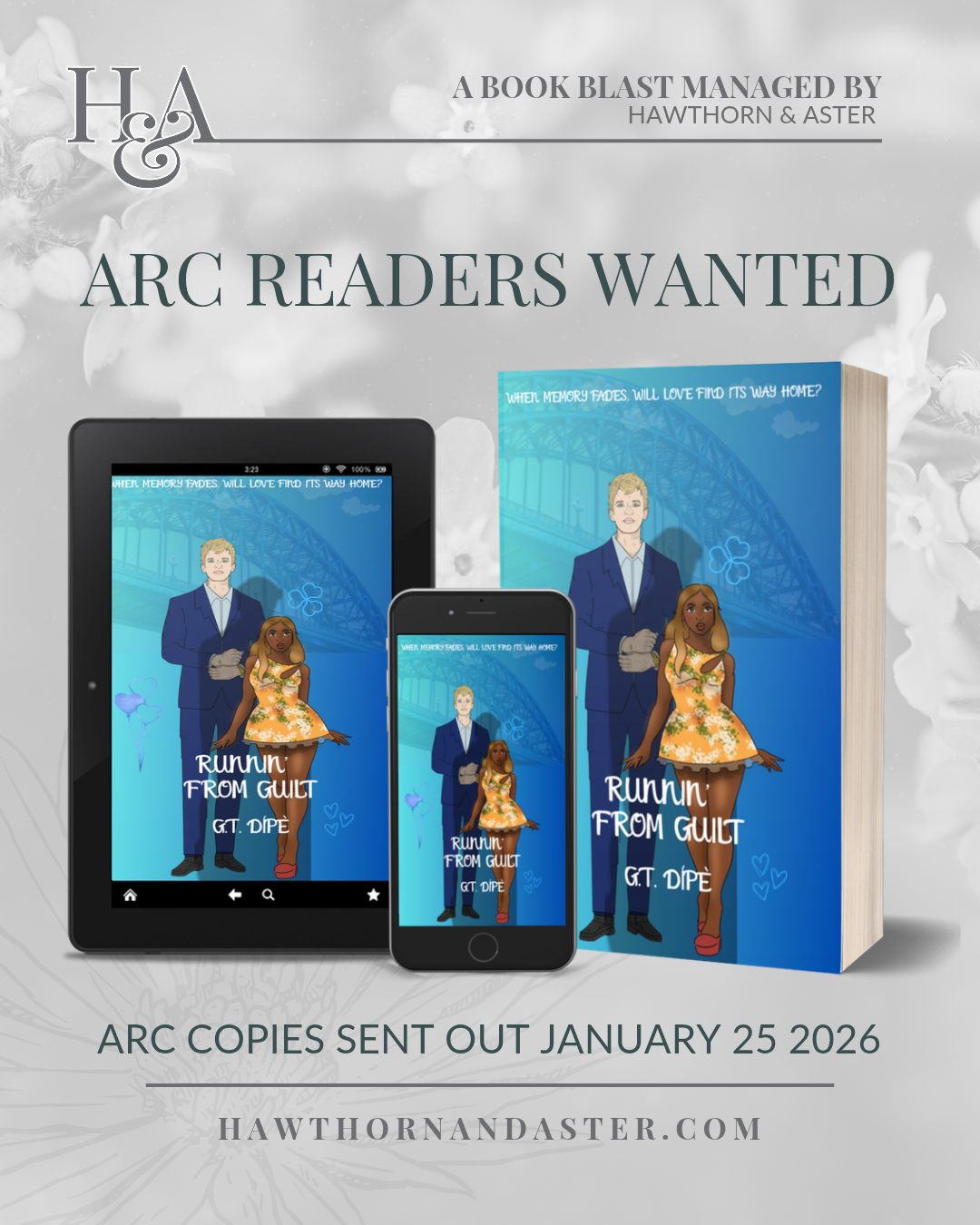 Looking for ARC Readers for Runnin' From Guilt by G.T. Dipe