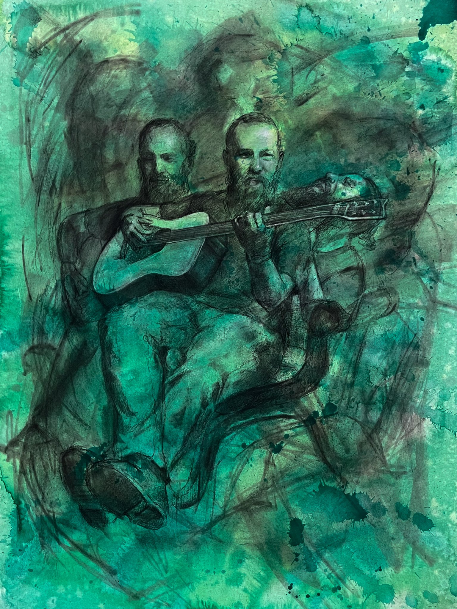 24x18" Mixed media on paper