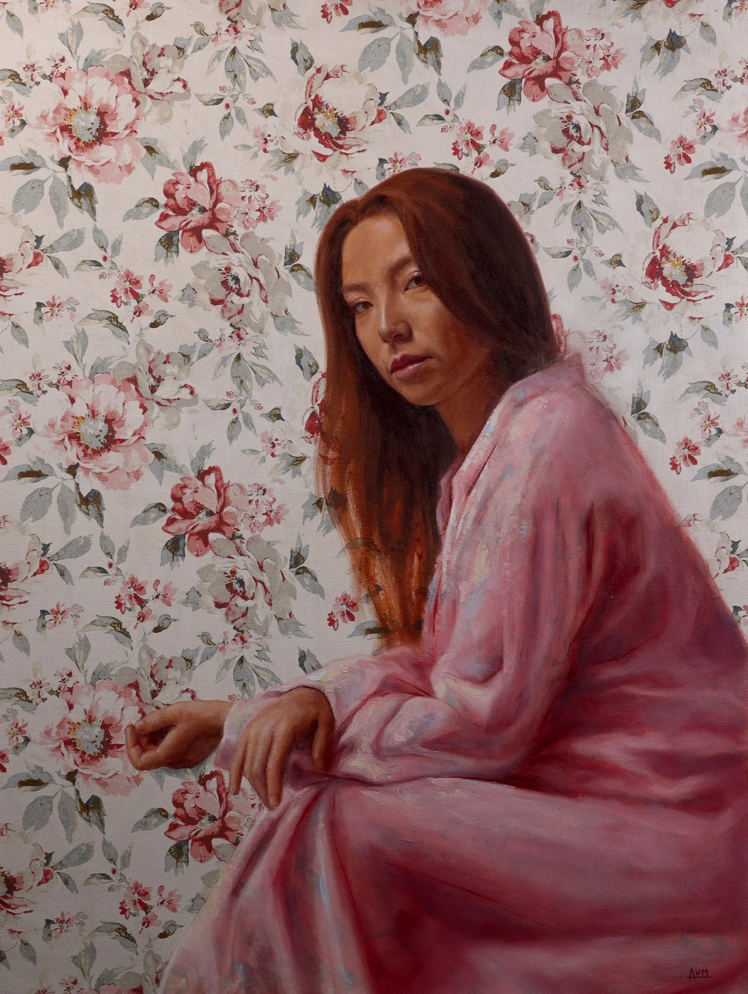 "In Your Presence"
Oil on mounted fabric,
30x40"
