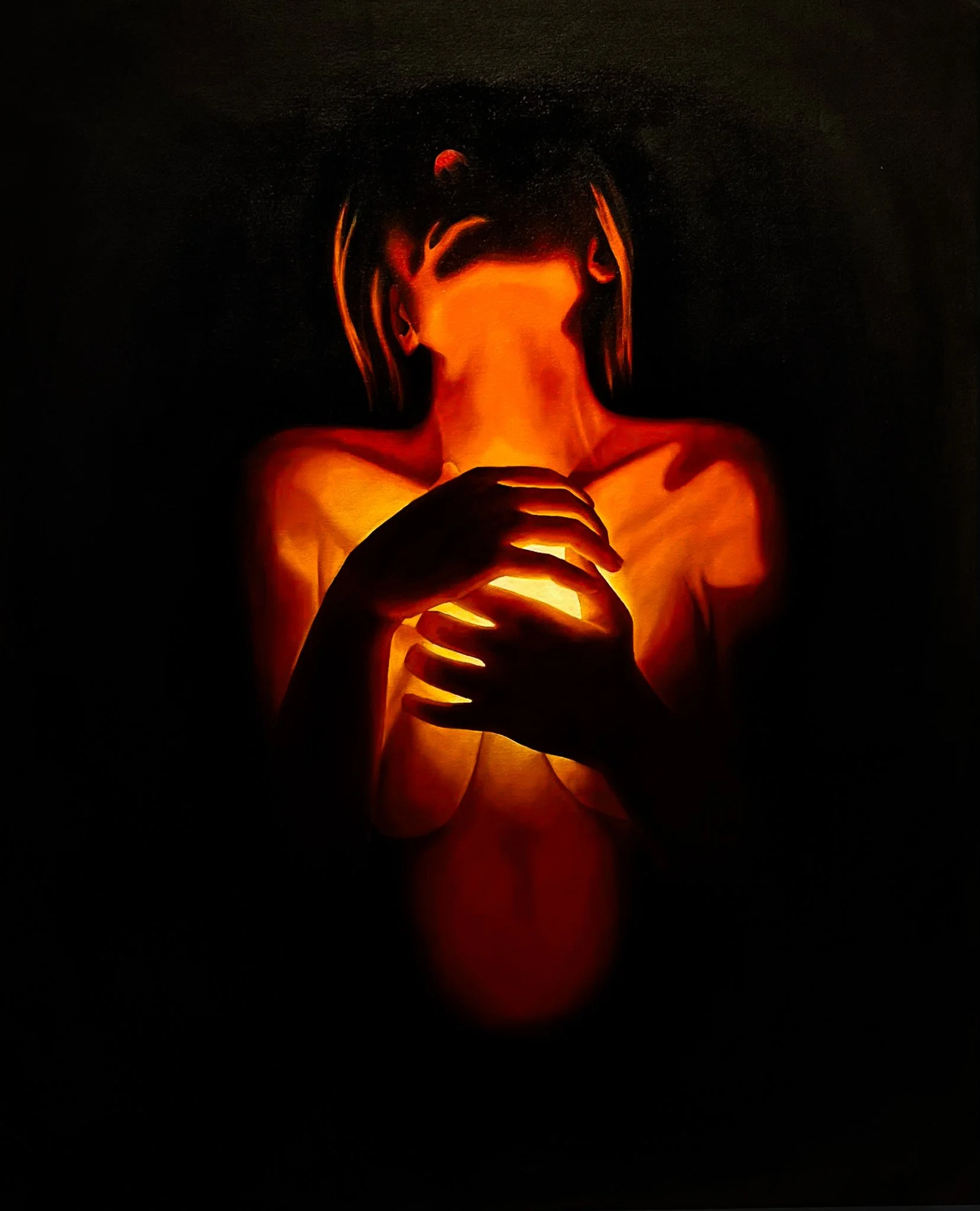 "Keep me Safe"
Oil on canvas, 
40x50"