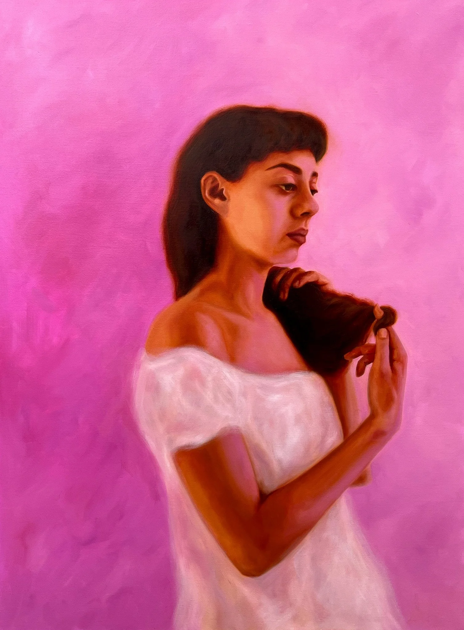 "Sweet Solitude"
Oil on canvas, 
40x30"