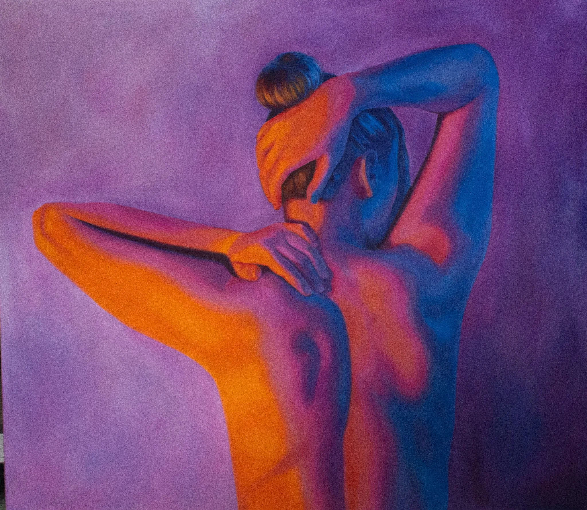 "Lights"
Oil on canvas, 
55x45"