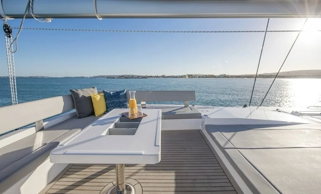 Your morning coffee (or mimosa) just got an upgrade🥂🍊 Spend your mornings on the boat with Island Charter🛥️

#CharterLife #IslandCharter #RhodeIsland #Newport #Catamaran
