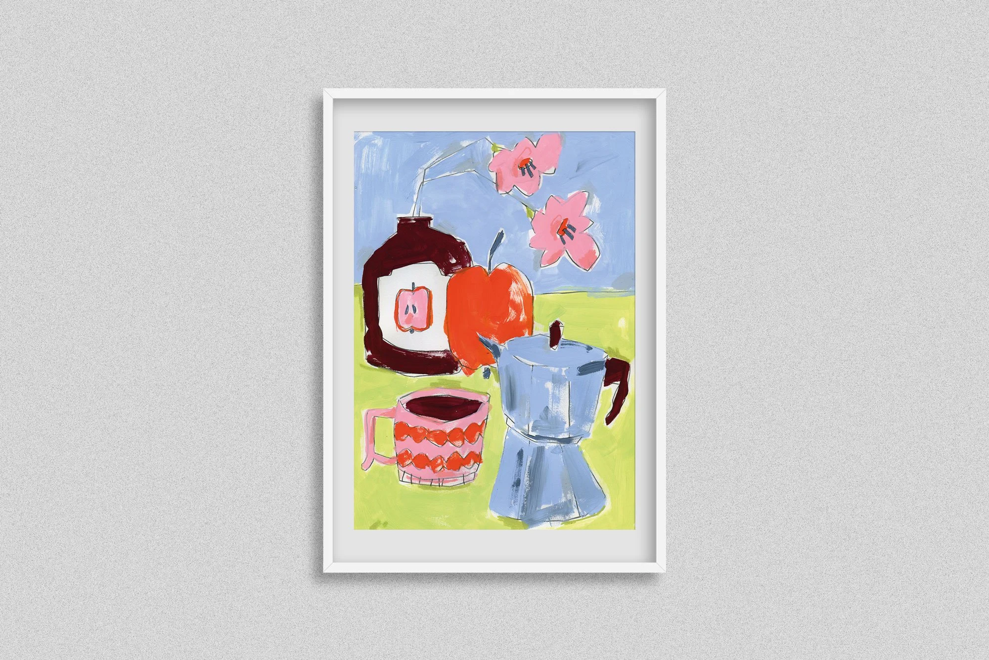 Art Print “Coffee & Flowers”