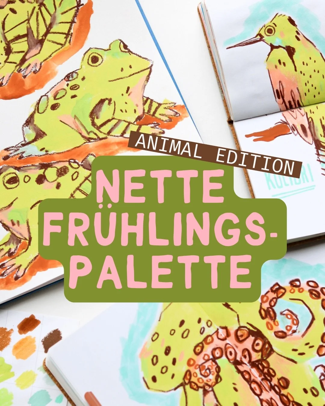 Auch wenn die neue Nette Fr&uuml;hlingspalette von @konfettirausch und mir den schmackhaften Namen &bdquo;Cookies &amp; Cream&ldquo; tr&auml;gt, eignen sich die f&uuml;nf Farben Limette 🍋&zwj;🟩, Karamell 🍪, Zuckerwatte 🍧, Chocolate Chip 🍫 und Mi
