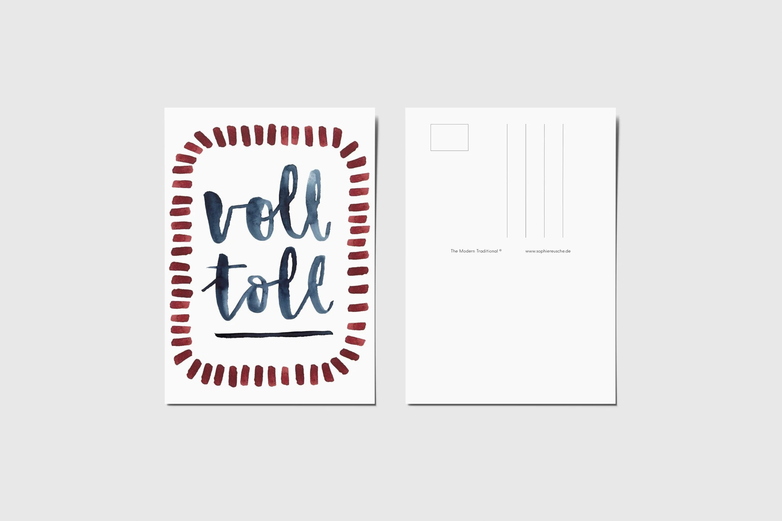 Postkarte “Voll toll”