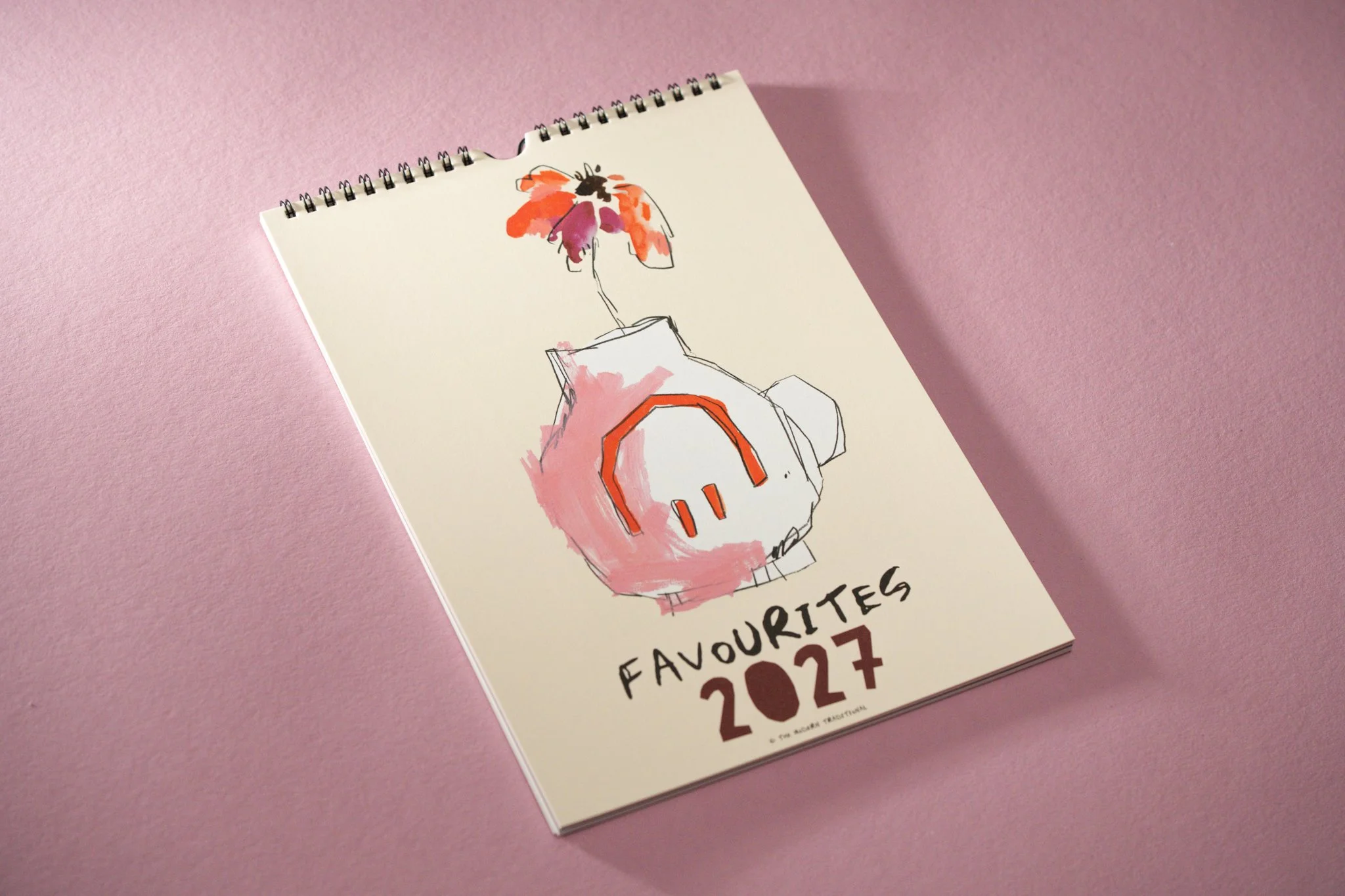 Cover Jahreskalender 2027 mit moderner Illustration