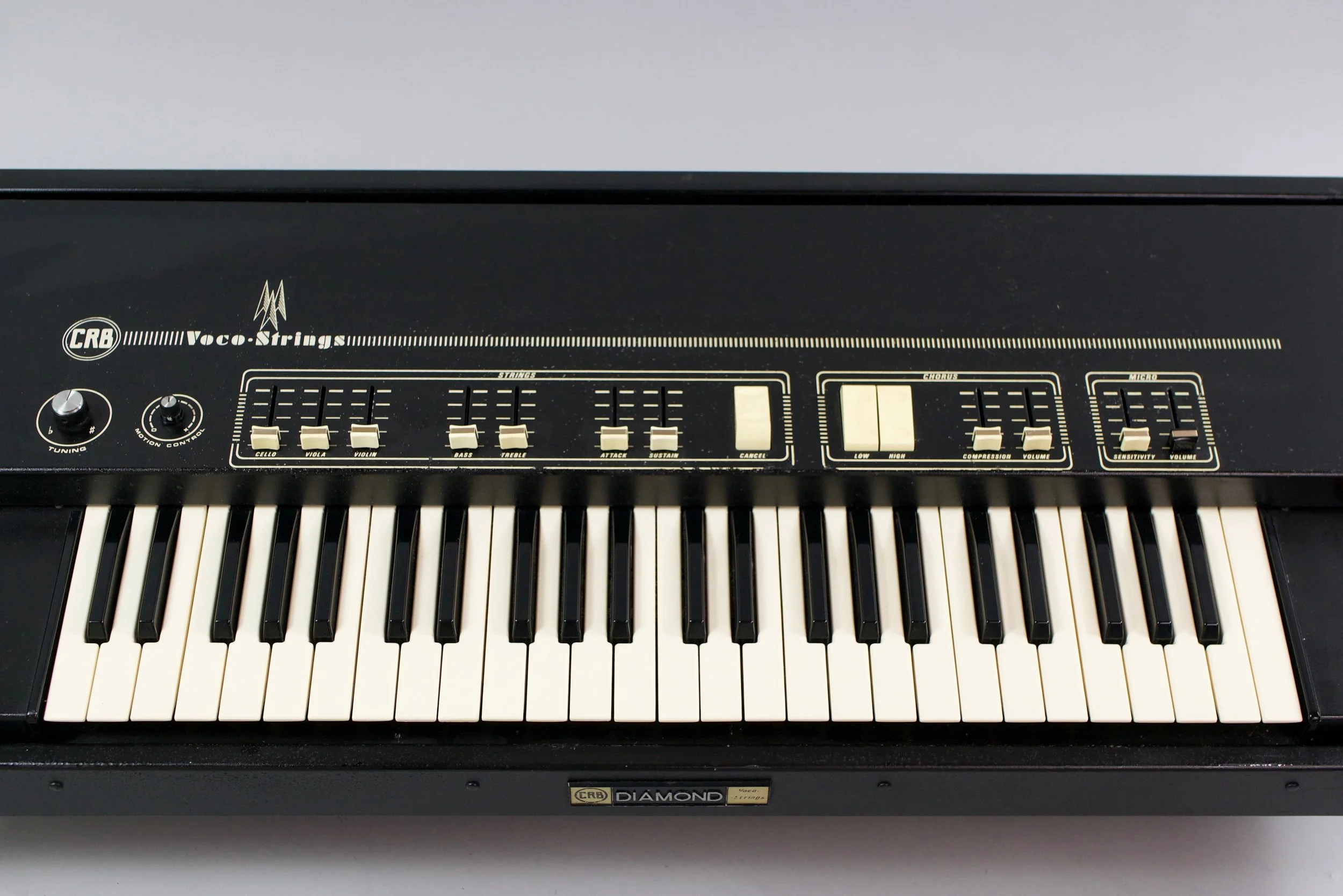 The on-board string machine is very lush sounding - on its own or as a so-called carrier signal to the modulator, which is usually a voice but you can vocode anything really.