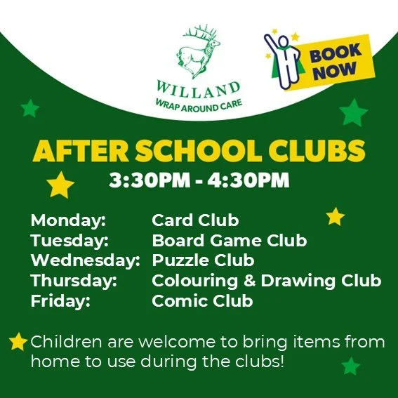 Spring 2026 After School Clubs