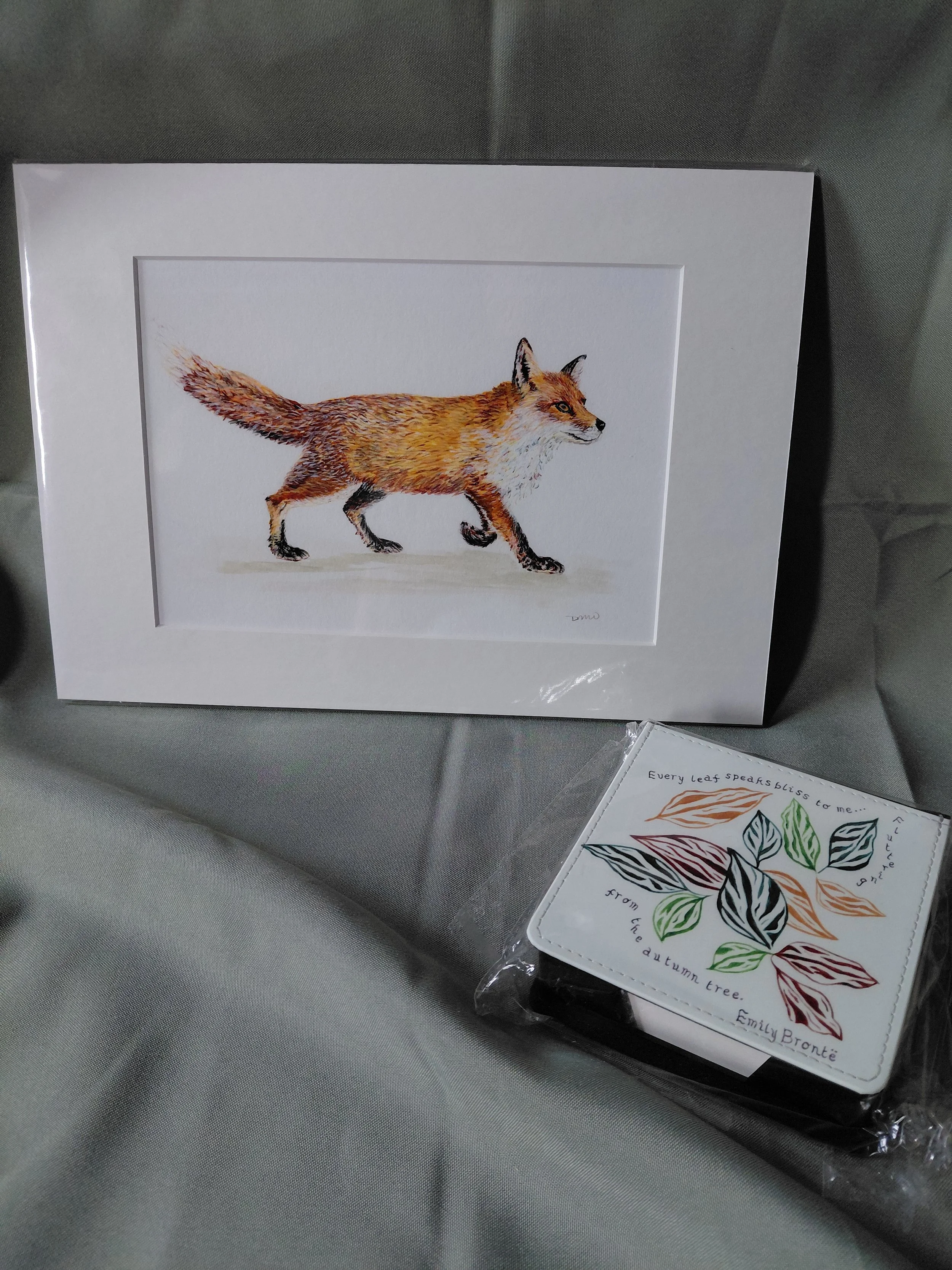 Fox Places to Be - A5 Print in Mount