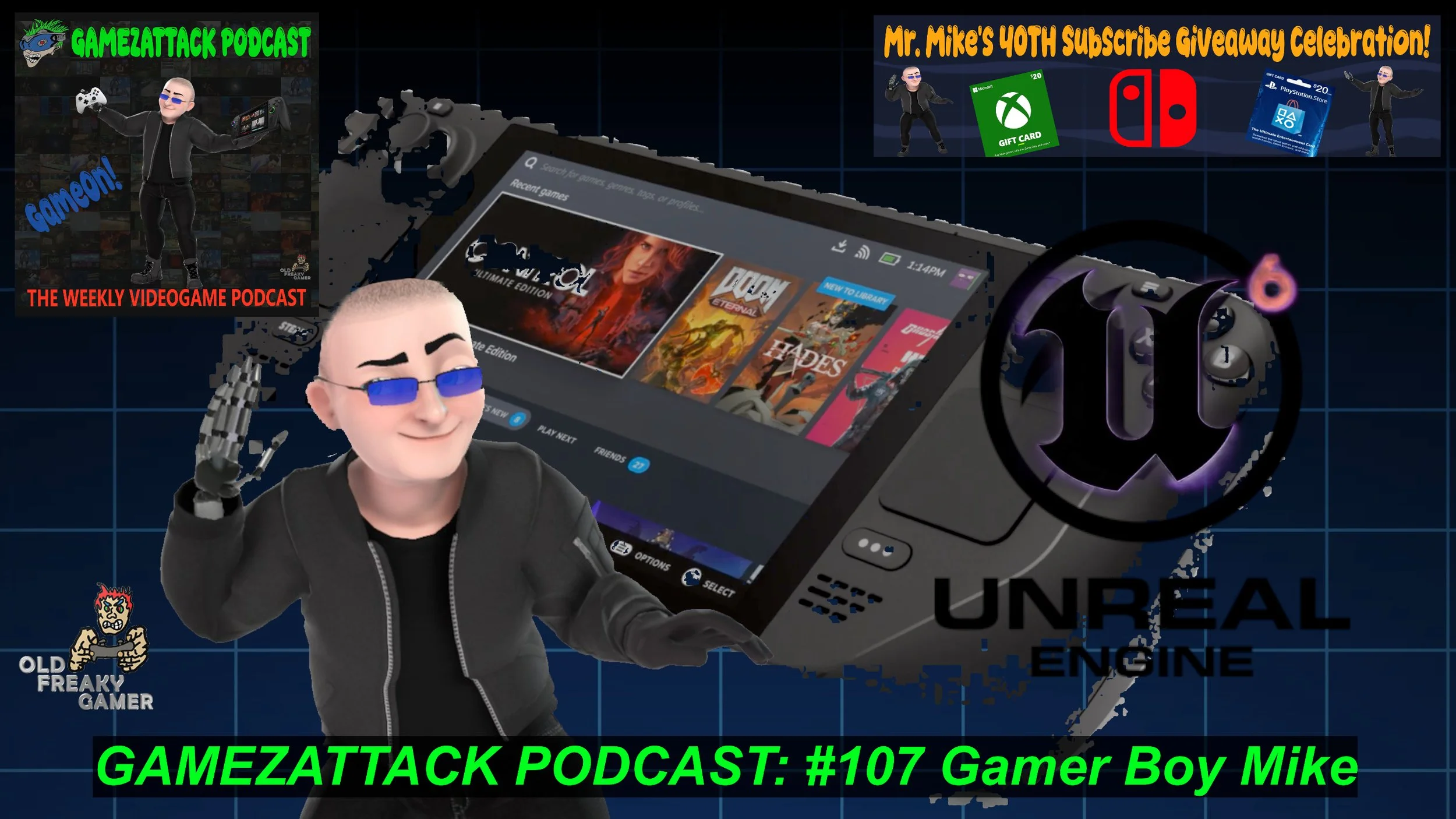 GamezAttack Podcast #107 Gamer Boy Mike