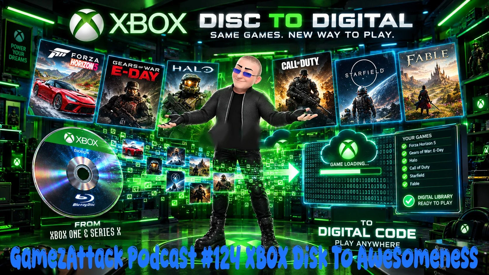 GamezAttack Podcast #124 XBOX Disk To Awesomeness