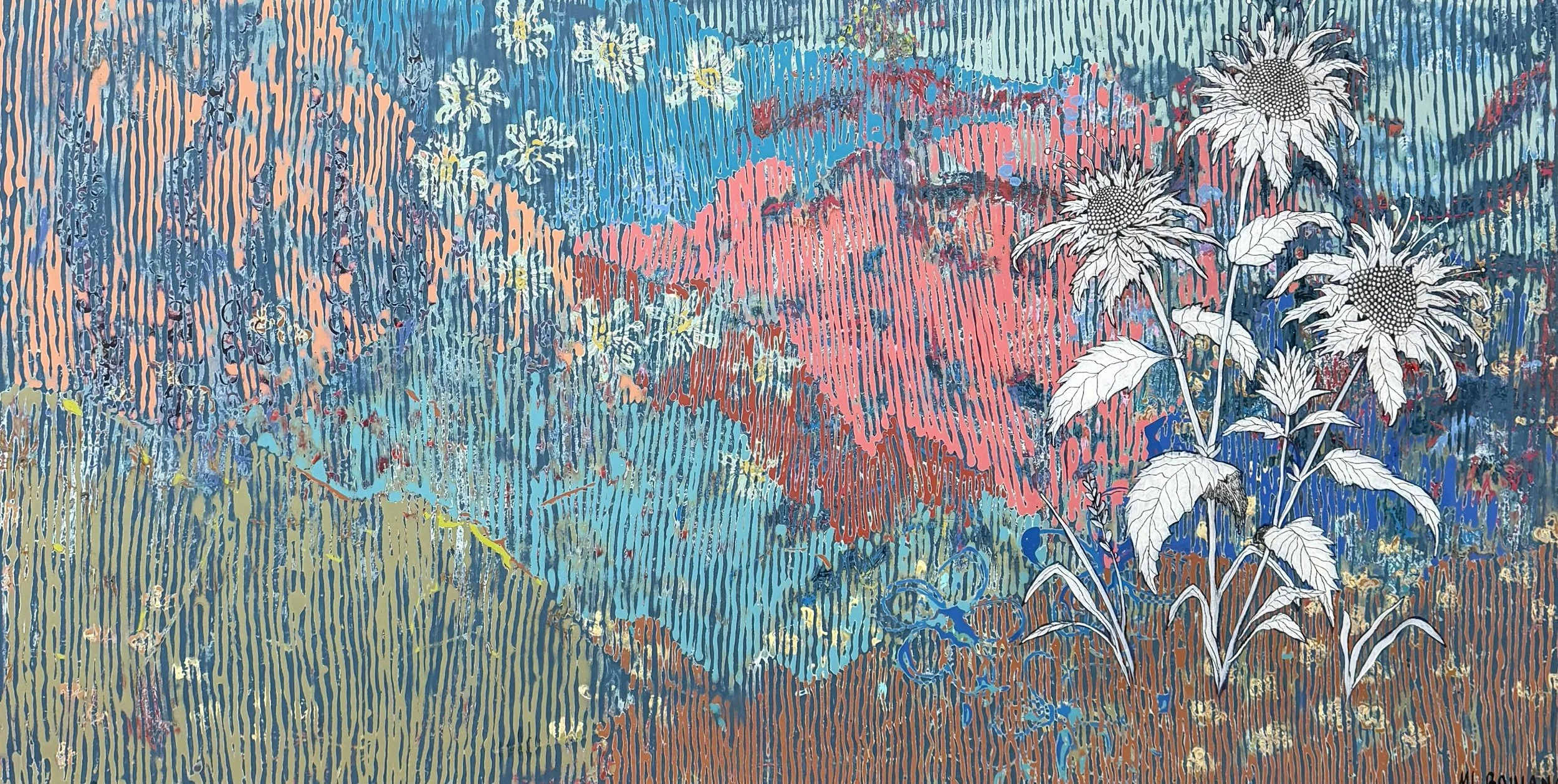 Meadow Dance, Acrylic, 30” x 60”