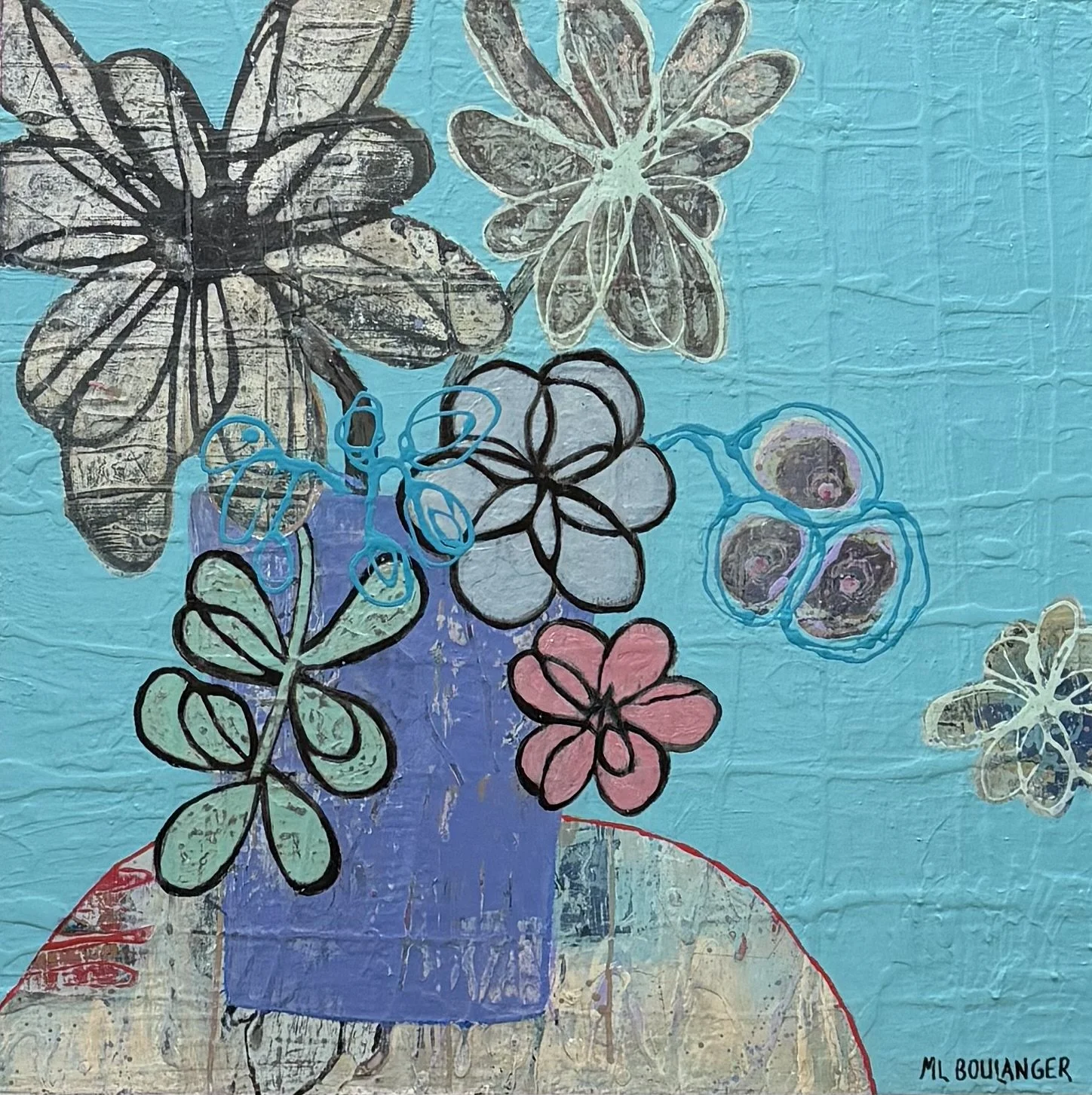 Quiet Conversation, Acrylic, 30" x 30"