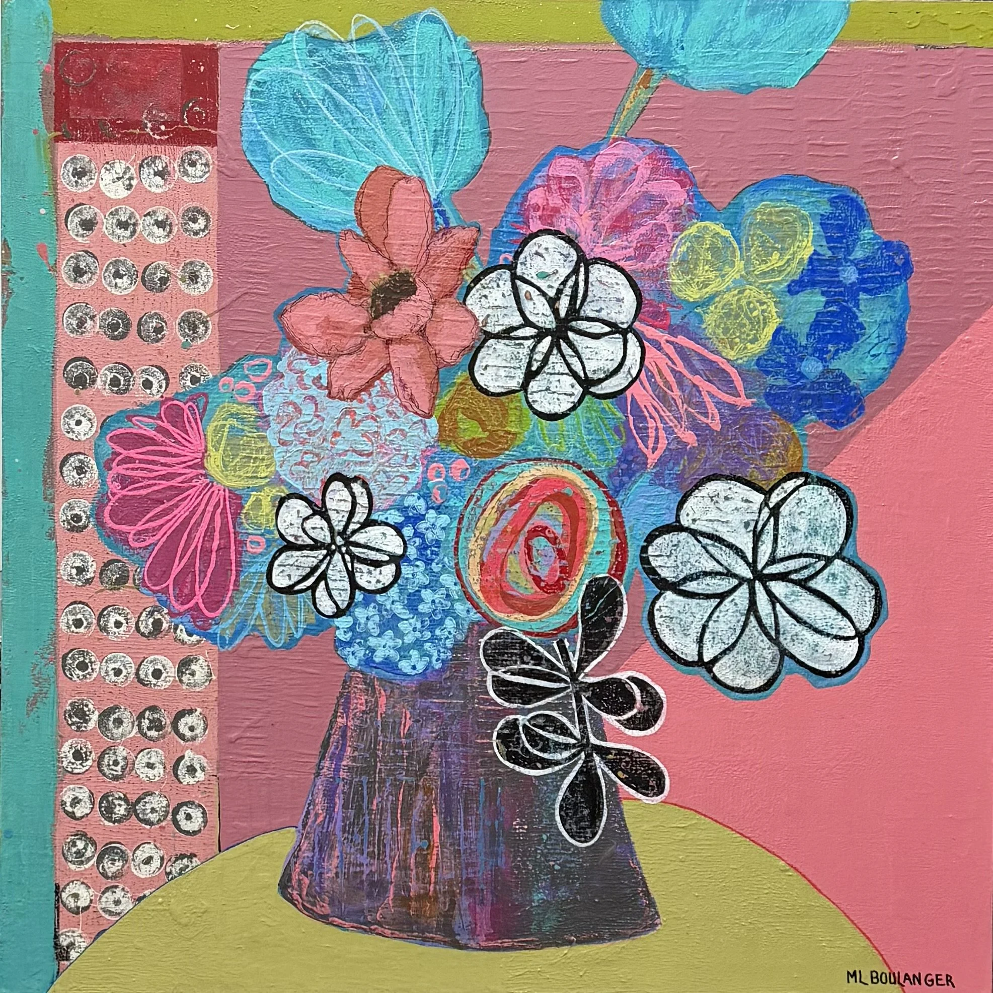 Wildflower Dream, Acrylic, 40" x 40"