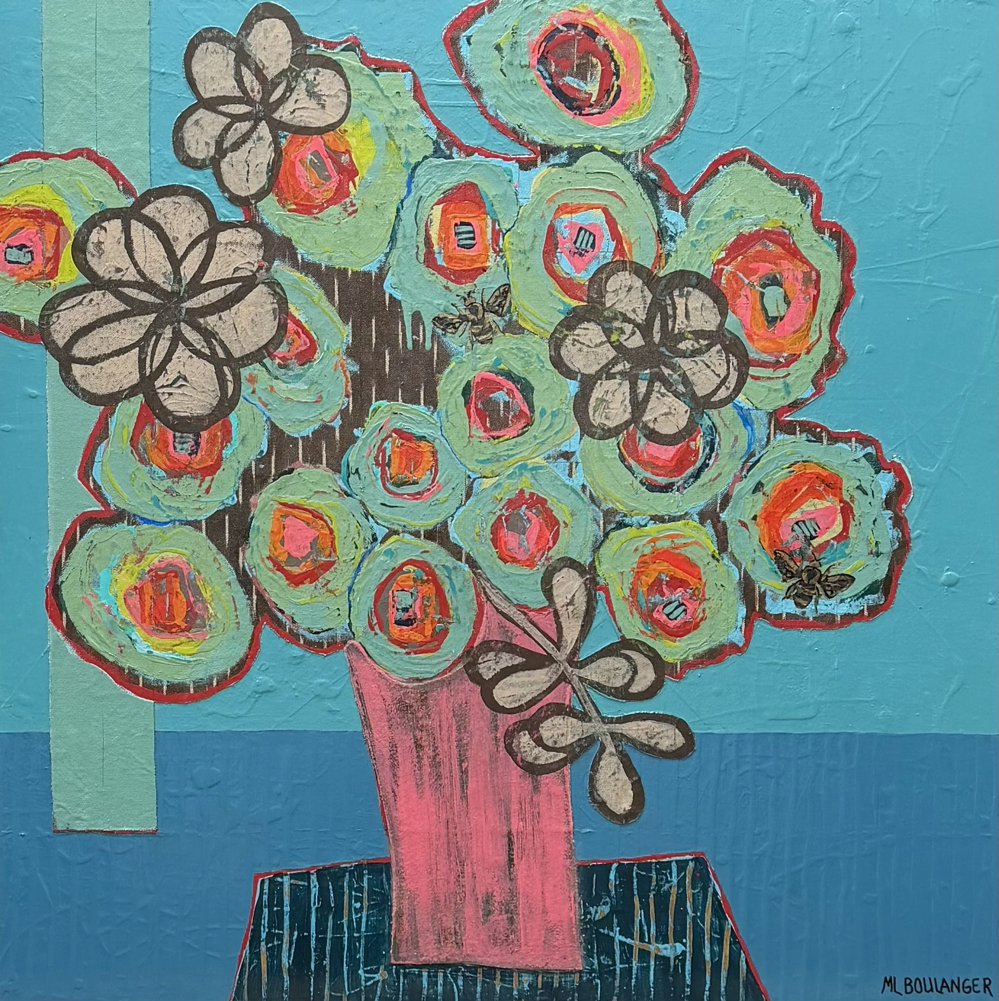 Wild Abundance, Acrylic, 40" x 40"
