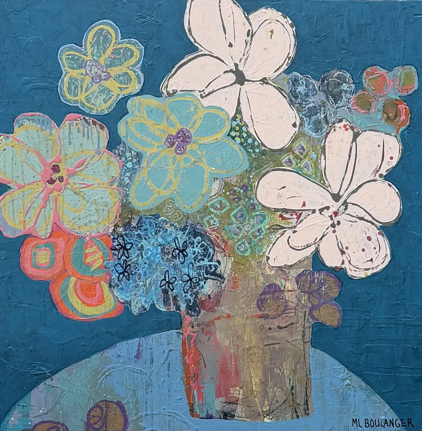 Abundant Joy, Acrylic, 30" x 30"