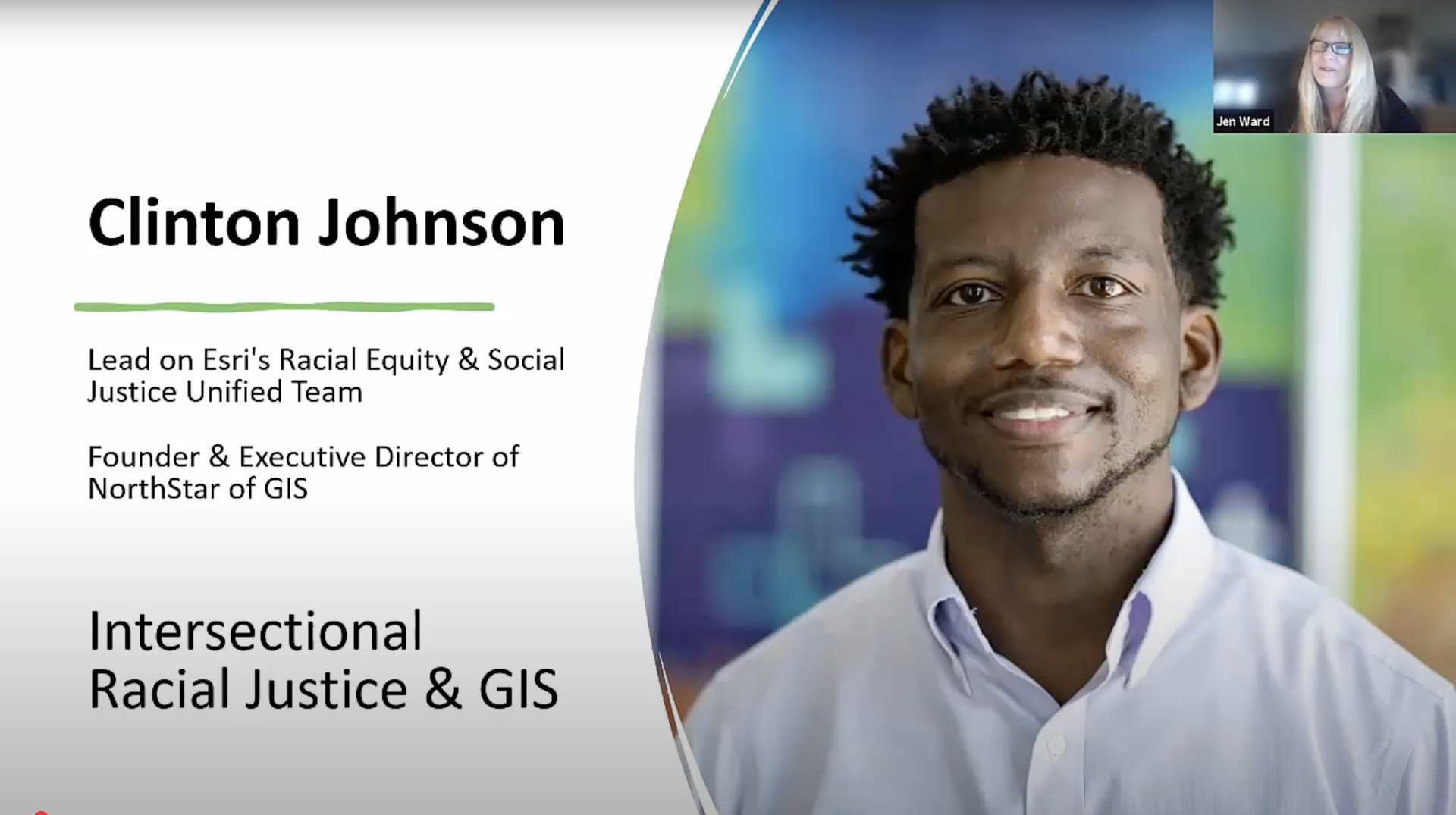 Clinton Johnson | Lead on Esri's Racial Equity & Social Justice Unified Team | Founder & Executive Director of NorthStar of GIS | Intersectional Racial Justice & GIS