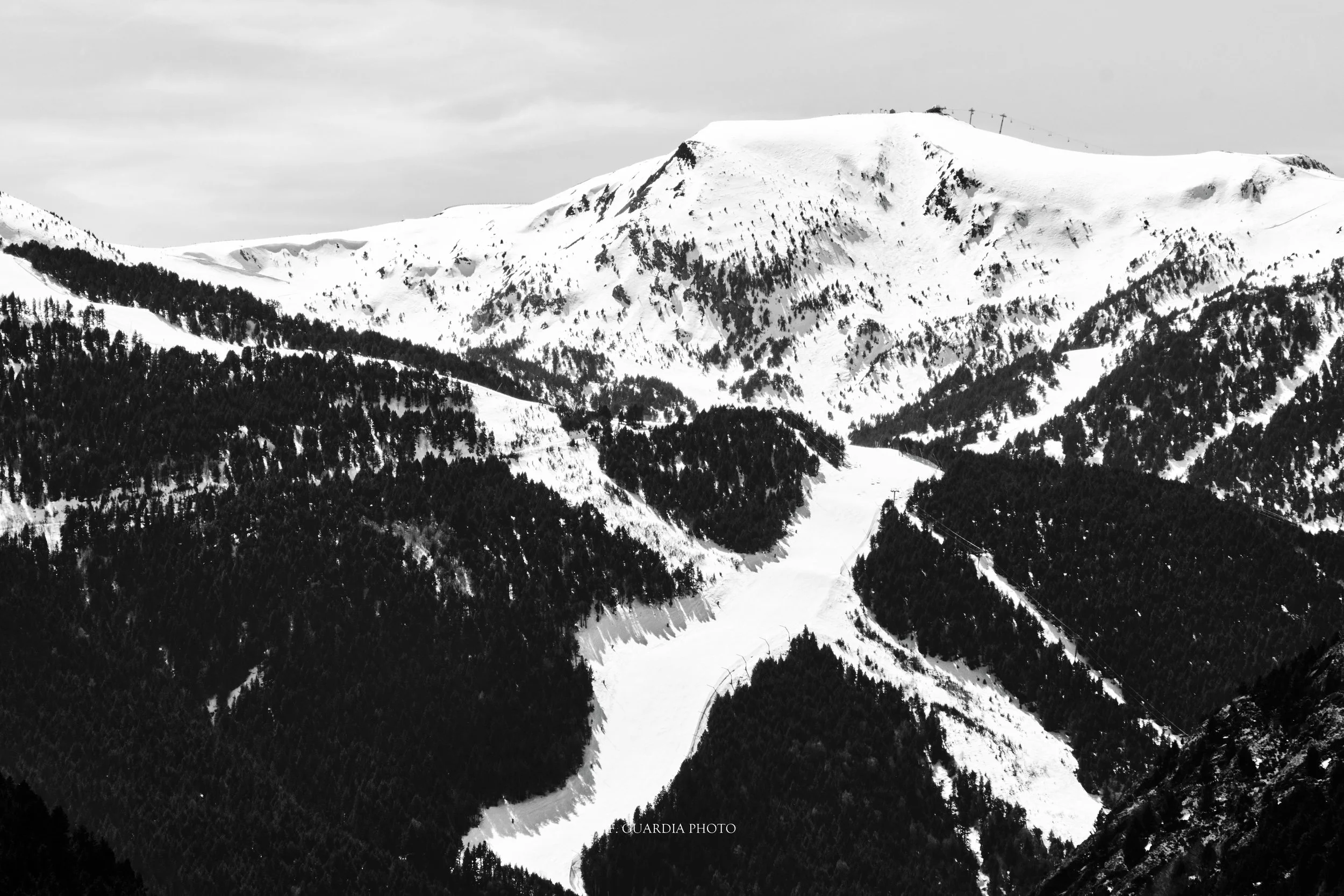 Majestic Snow-Capped Mountain Print - Grandvalira X