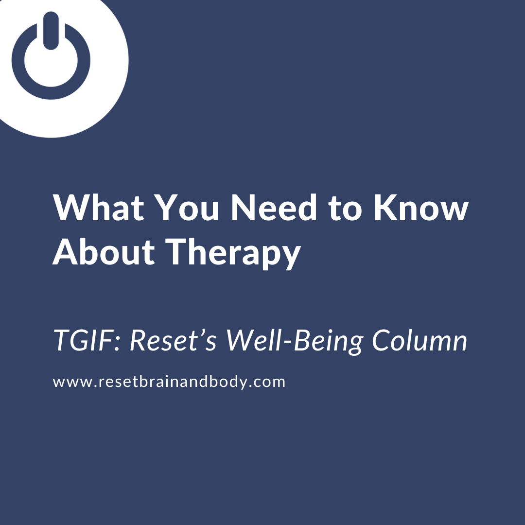 What You Need to Know about Therapy