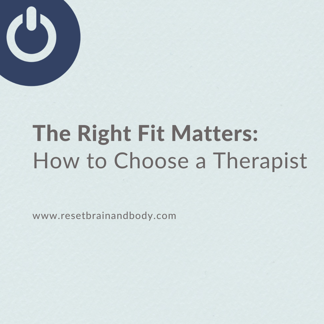 How to Choose a Therapist