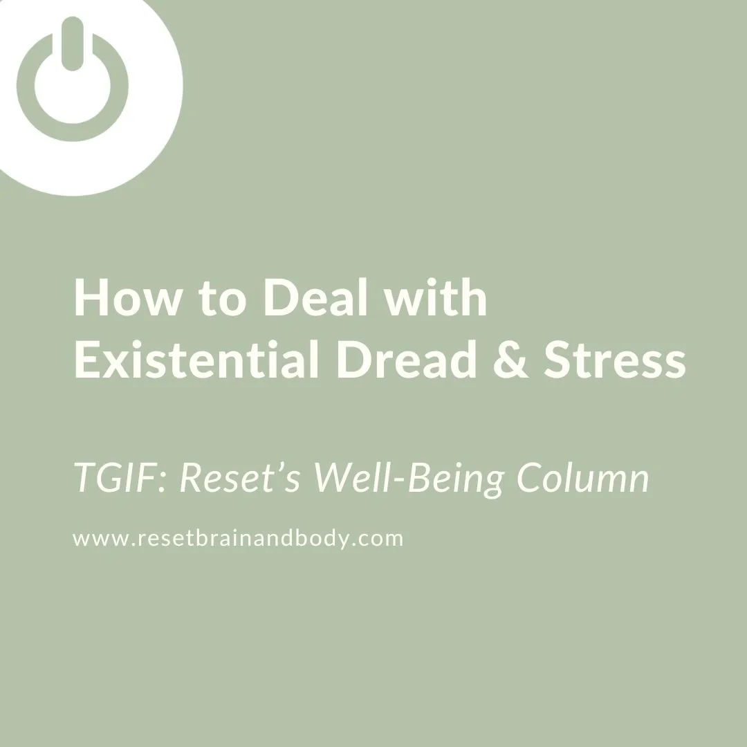 How to Deal with Existential Dread and Stress