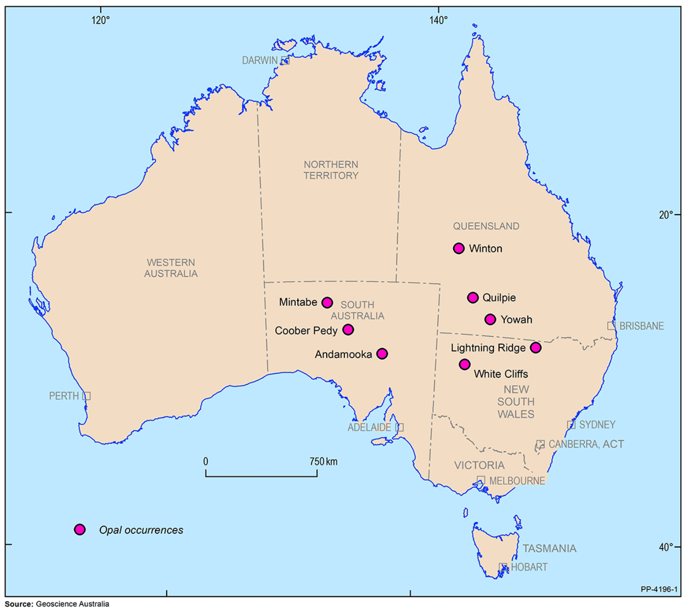 Australian Opal Localities