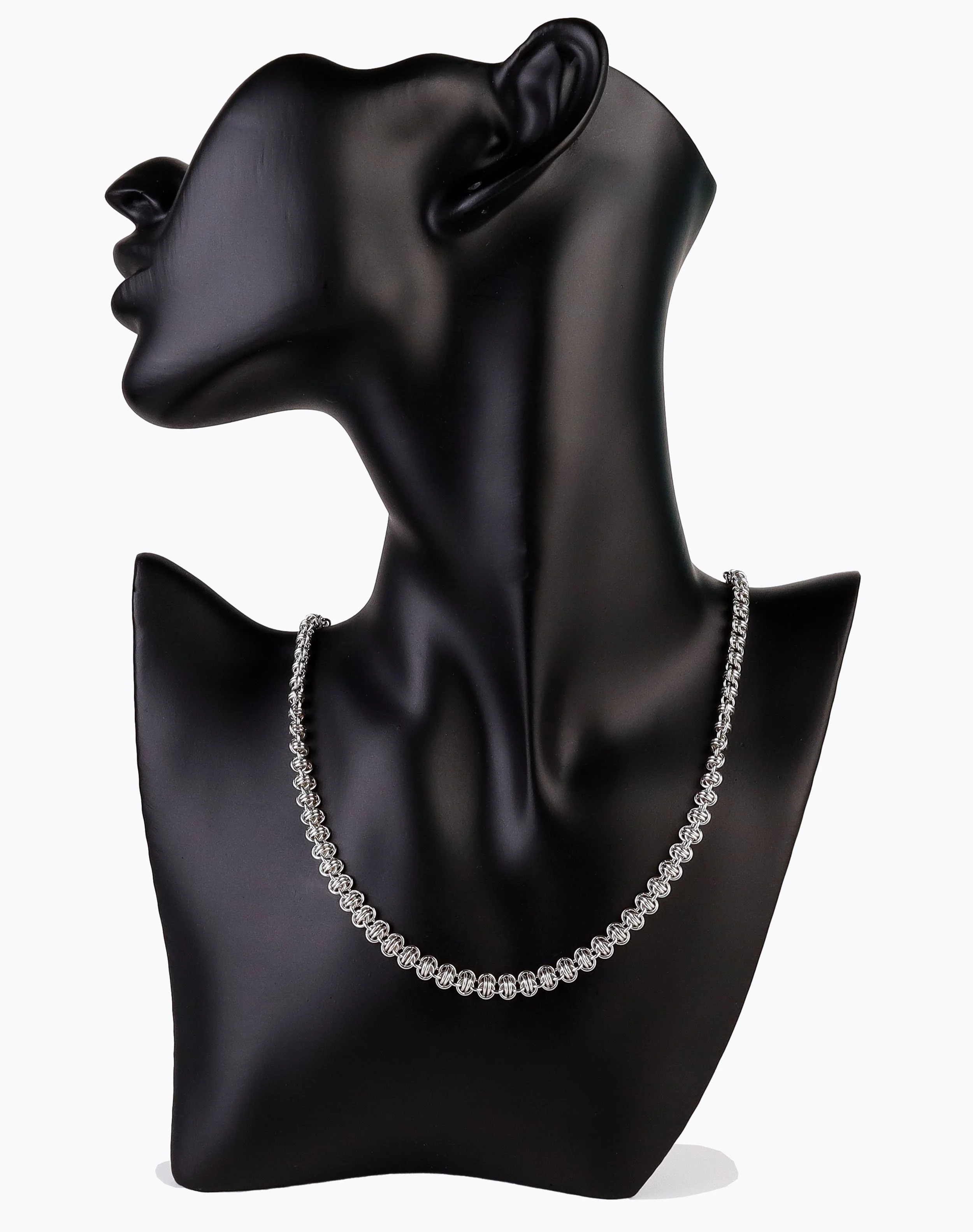Silver Saturn Link Chain