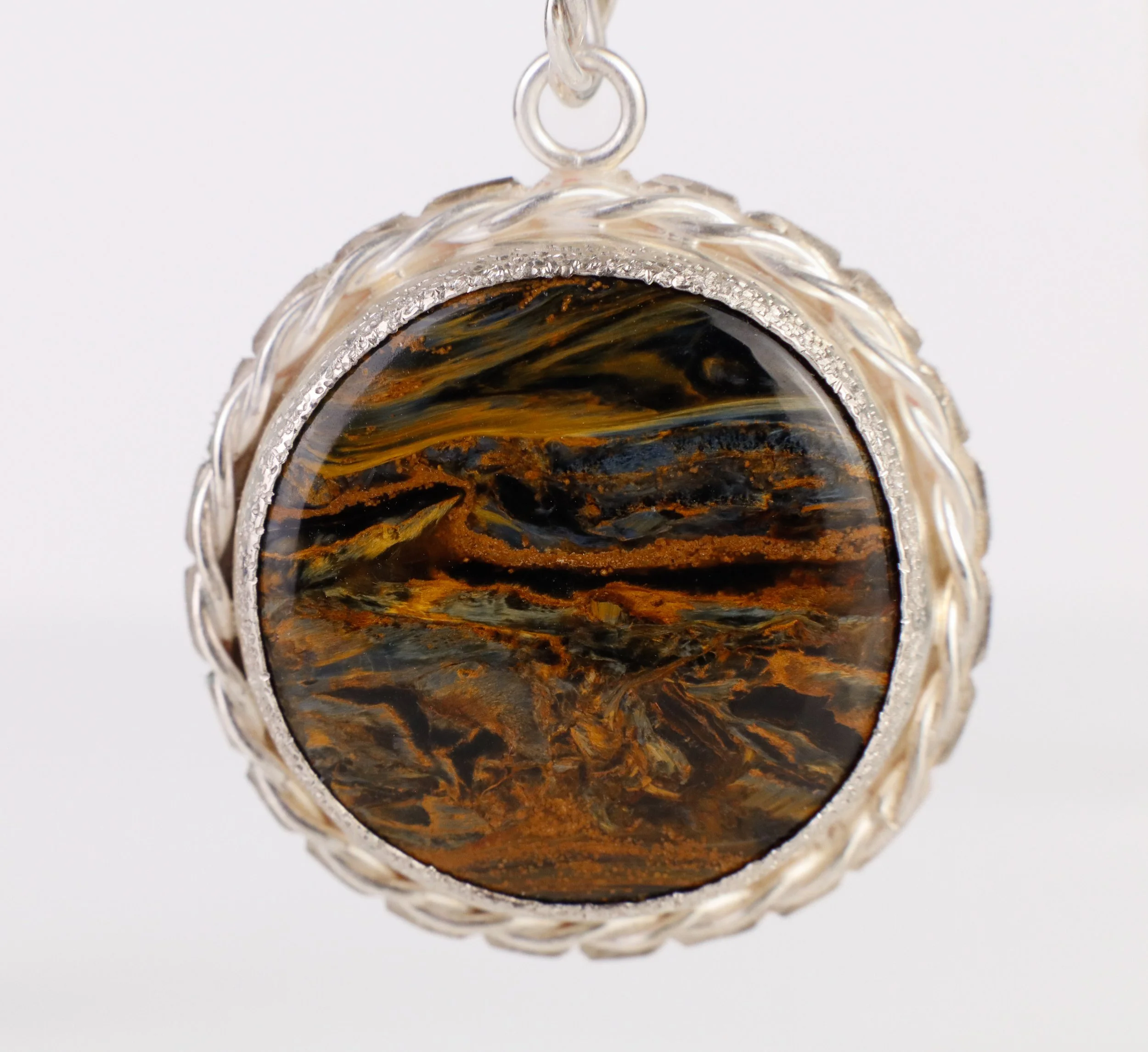 one of a kind necklace pietersite jewelry