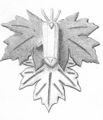 Design for Custom maple Leaf pendant